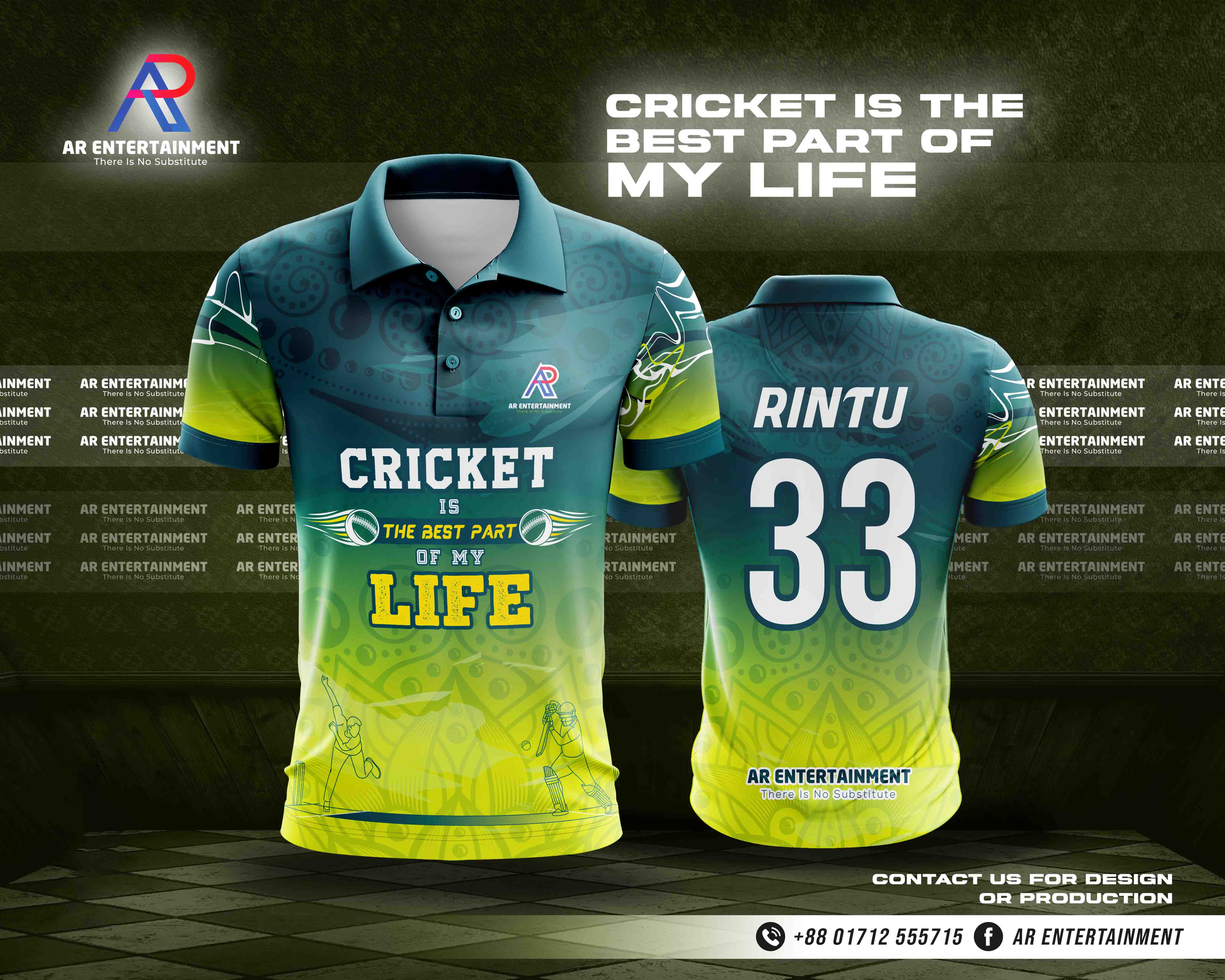 Cricket Jersey Mockup Kit